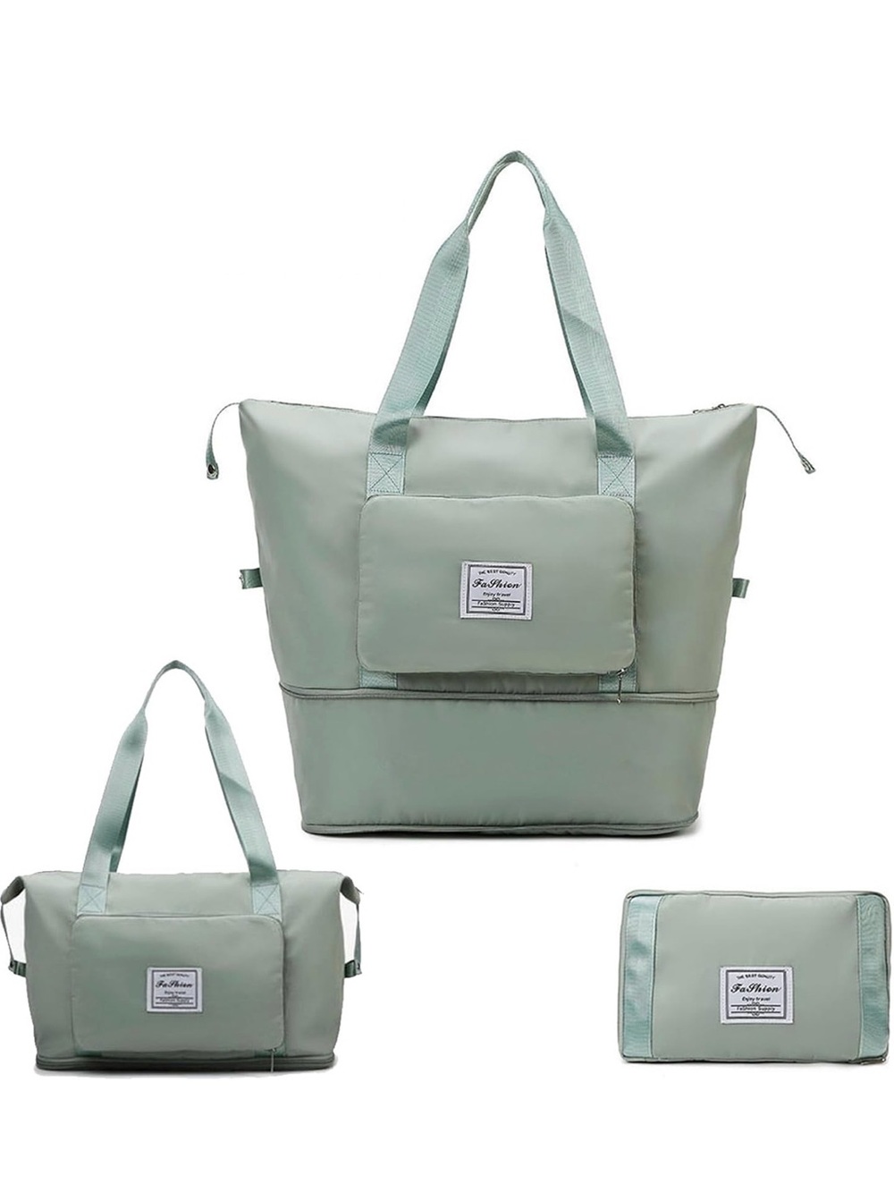 Light Green Convertible Travel Bag